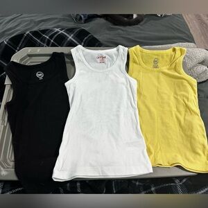 Tank Top Set - Black, White, Yellow